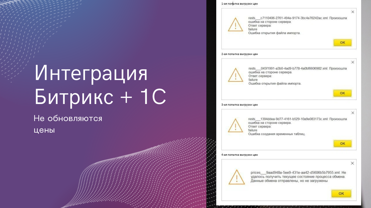 Битрикс интеграция с 1С цены